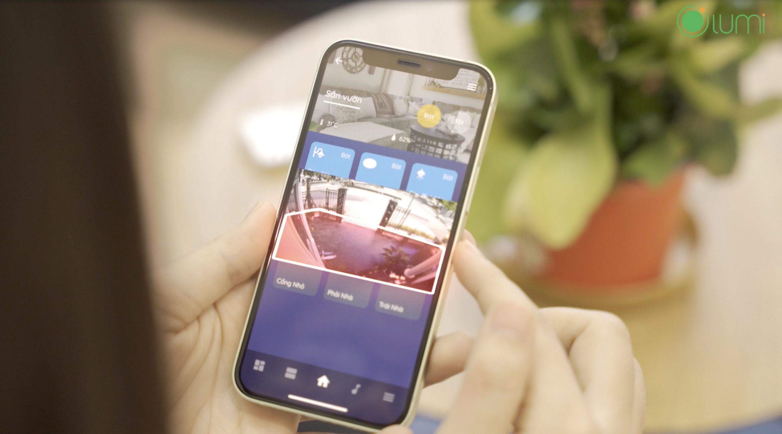 Căn biệt thự cũng được anh Nam cập nhật xu hướng an ninh mới với hệ thống AI Camera Hub