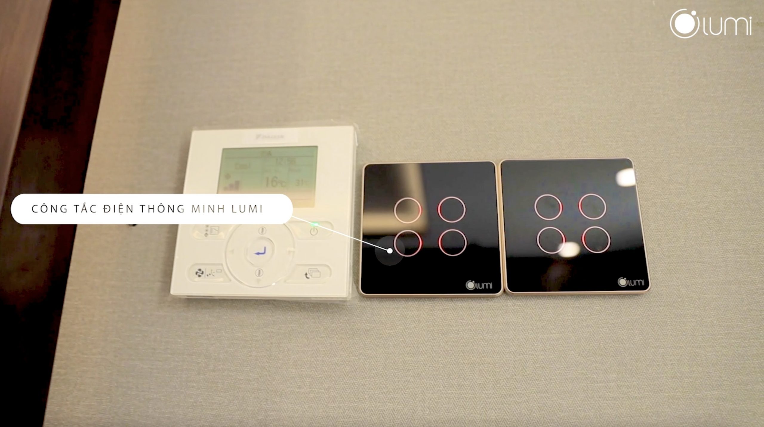 Công tắc điện cảm ứng thông minh Lumi tinh tế, sang trọng càng làm tôn lên giá trị căn biệt thự