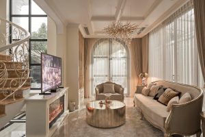 Phòng khách sang trọng của ca sĩ Lệ Quyên