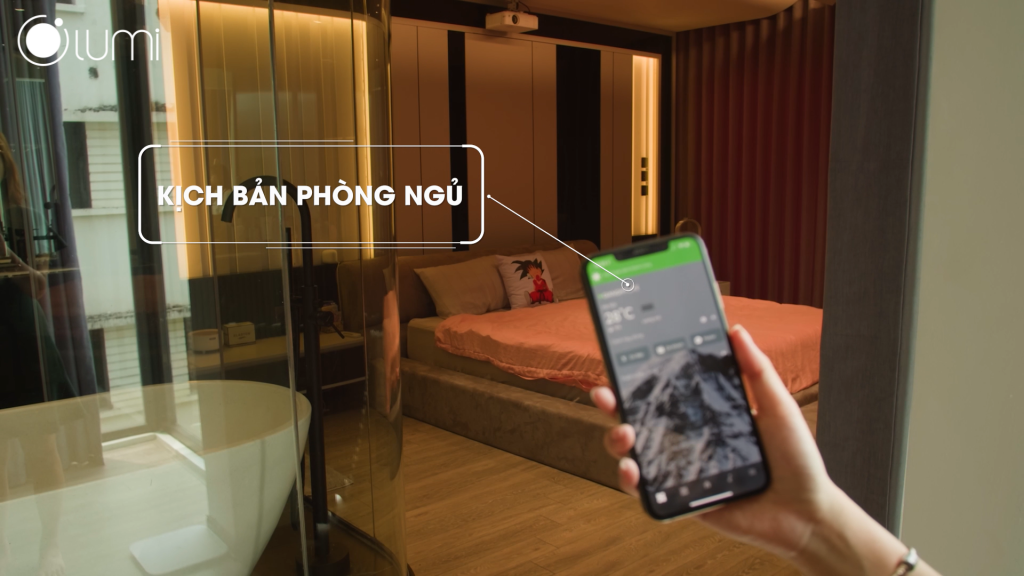 Kịch bản phòng ngủ được cài đặt sẵn sàng