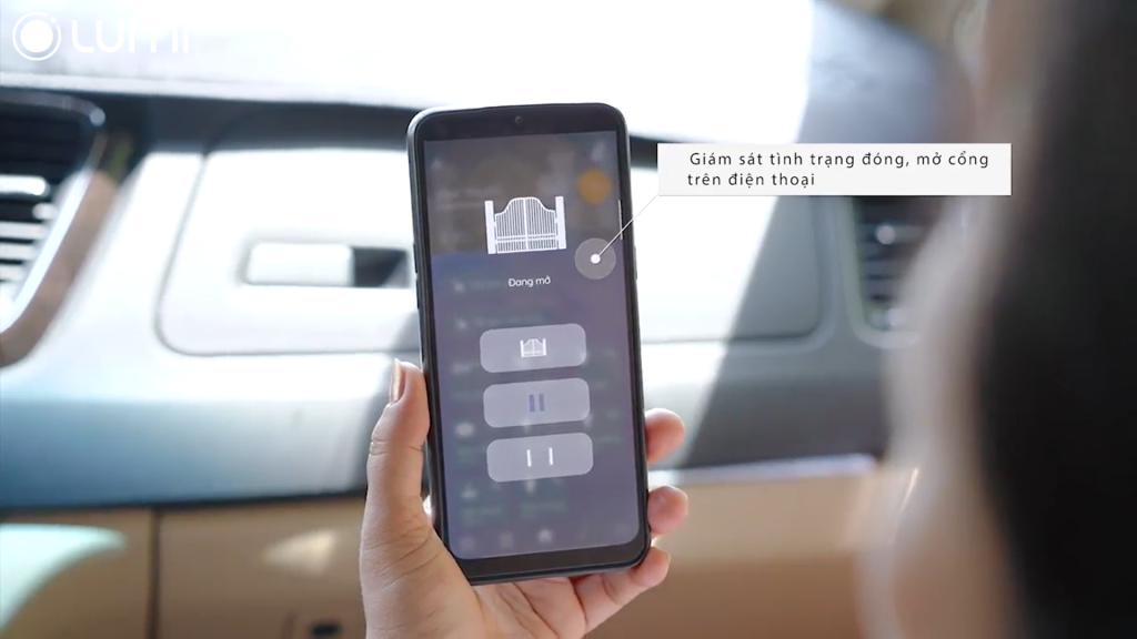 Giám sát tình trạng đóng, mở cổng qua app Lumi Life