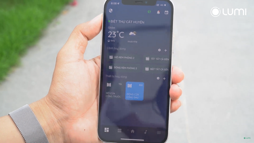 Đóng/mở cổng qua app ở bất cứ đâu