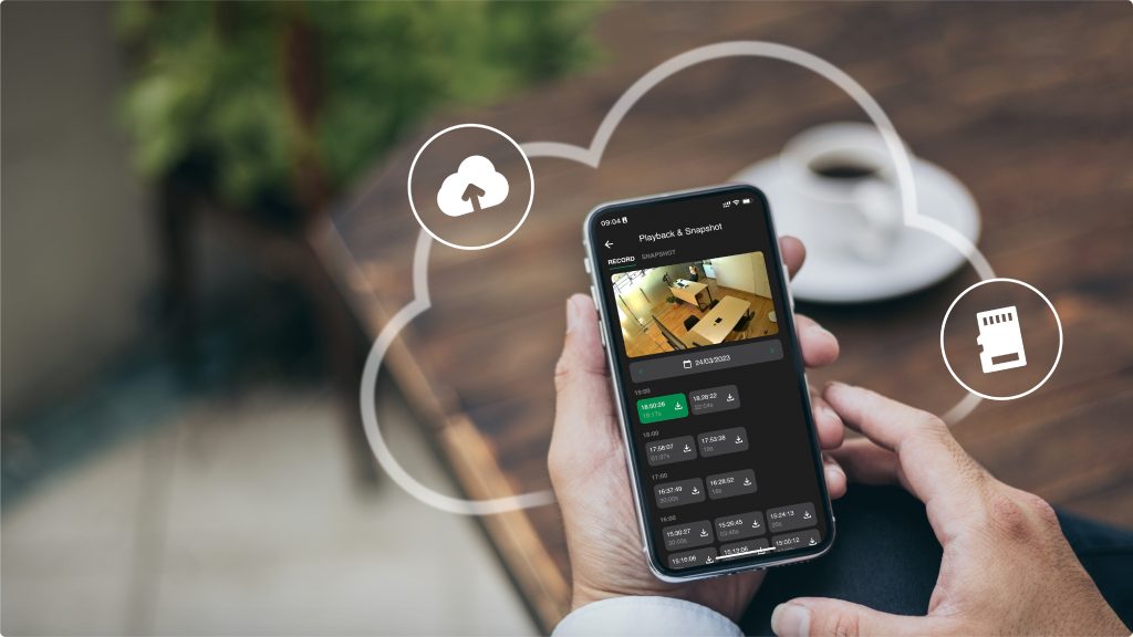 Dễ dàng xem trực tuyến, xem lại hoặc tải xuống sự kiện đã được ghi hình trước đó