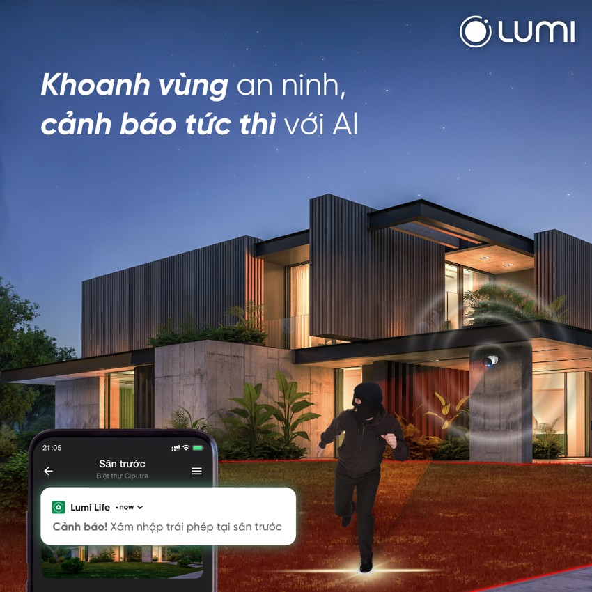 Cảnh bảo còi và đèn hỗ trợ an ninh an toàn tuyệt đối