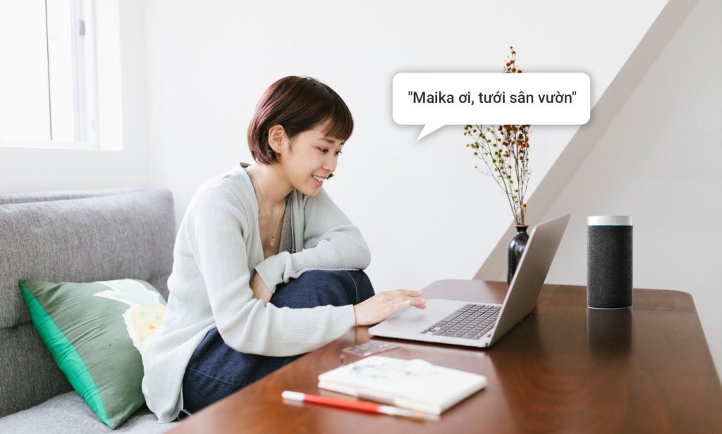 Ra lệnh tưới sân vườn bằng giọng nói