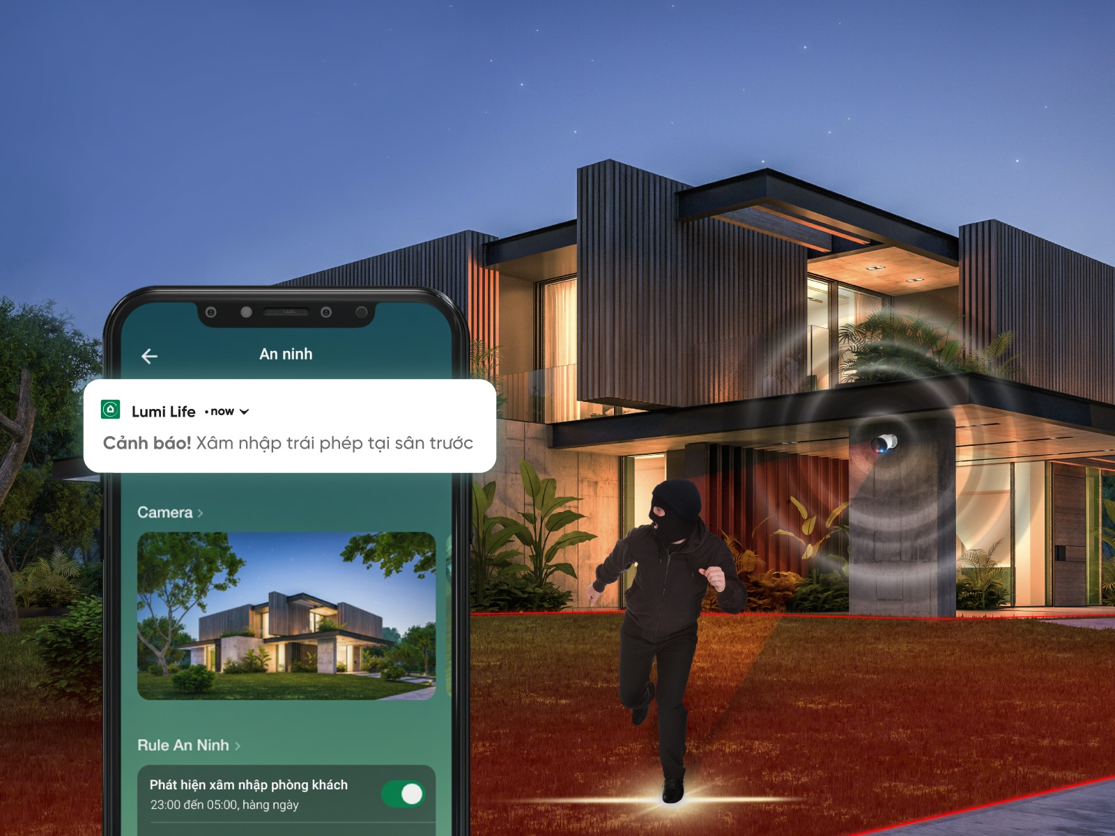 Nhà thông minh Lumi đảm bảo an toàn an ninh