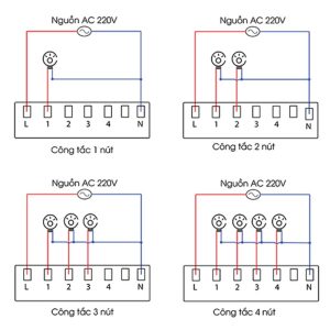 Cách đấu công tắc đảo chiều thông minh Zigbee