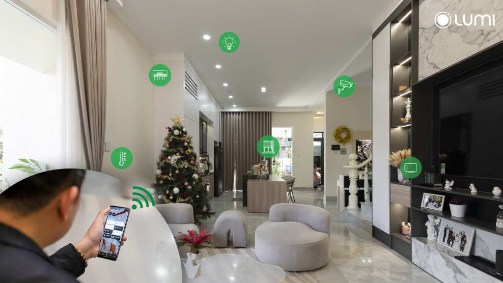 Ảnh Bảo thiết lập các ngữ cảnh sống qua app Lumi Life+