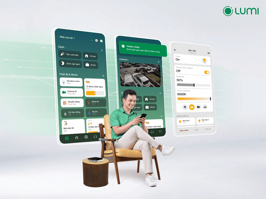 Quản lý, bật/tắt các thiết bị điện từ xa qua ứng dụng Lumi Life+