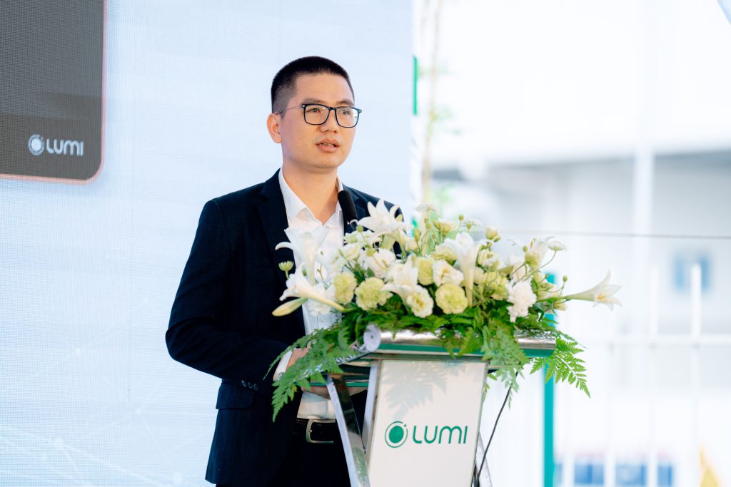 Ông Nguyễn Tuấn Anh - Chủ tịch Lumi Việt Nam phát biểu