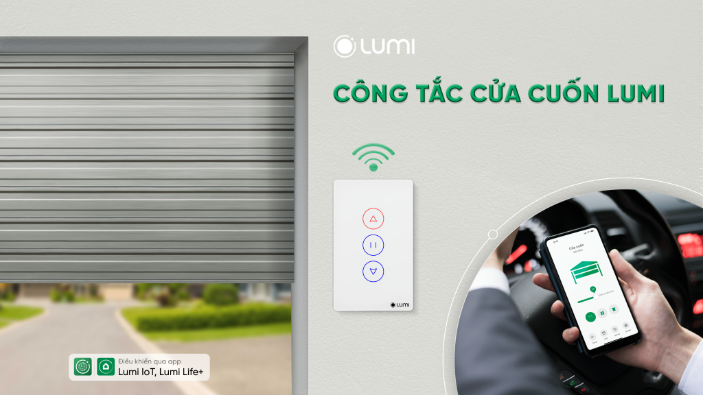 Công tắc cửa cuốn Lumi
