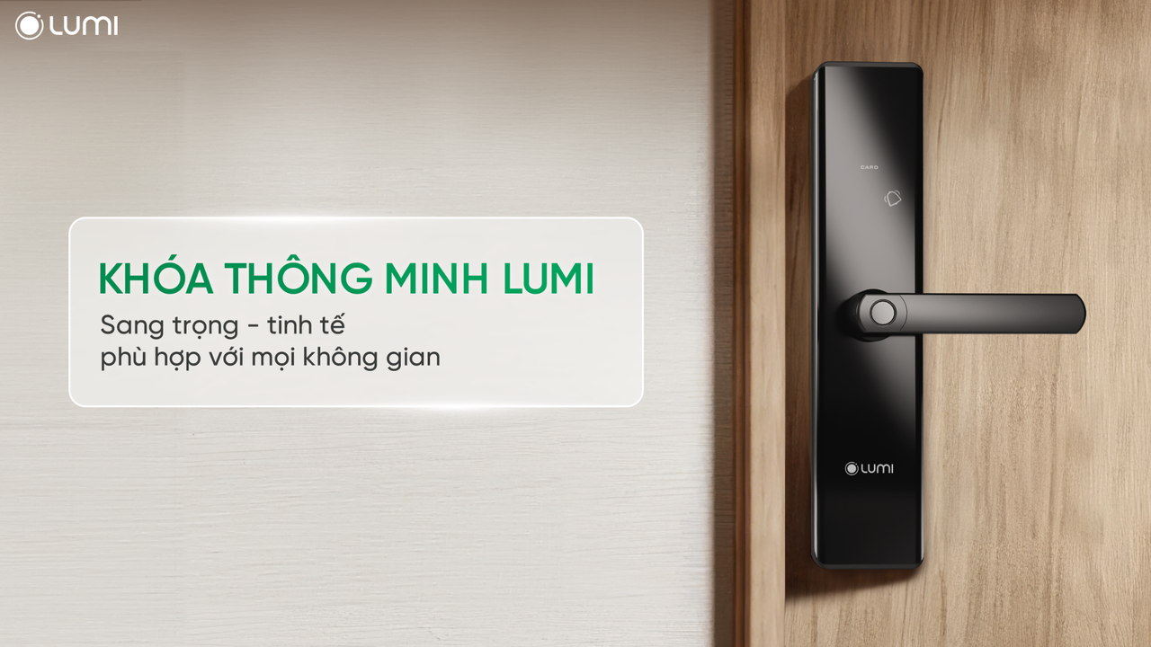 Thiết kế thẩm mỹ trên Khóa thông minh Lumi