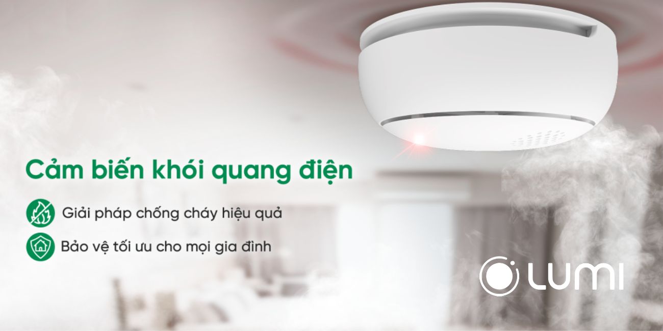 Cảm biến khói quang điện của Lumi được ưa chuộng do tính ứng dụng cao