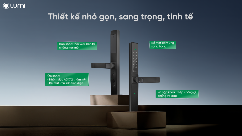 Thiết kế nhỏ gọn, sang trọng, tinh tế