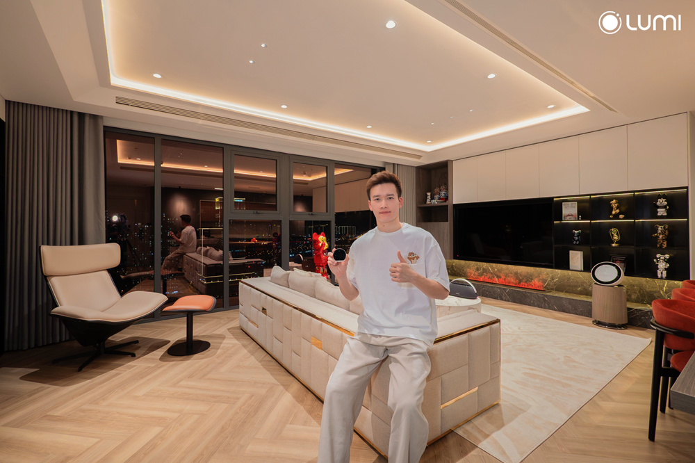 Hệ thống công tắc thông minh - Luto được lắp đặt trong căn hộ của cầu thủ Hoàng Đức