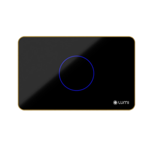 Công tắc cảm ứng Luto kính phẳng, viền thẳng - 1 nút | Chữ Nhật